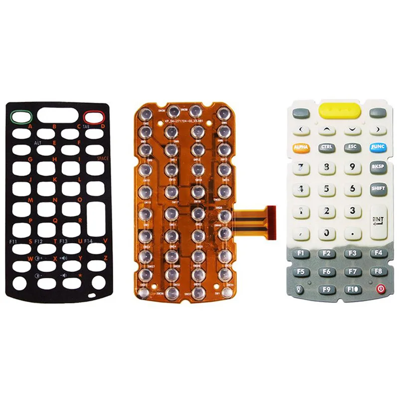 1set 38Keys Keyswitch Keypad Overlay Keypad For Motorola Symbol MC3090 MC3070 MC3000 Barcode Scanner Reader