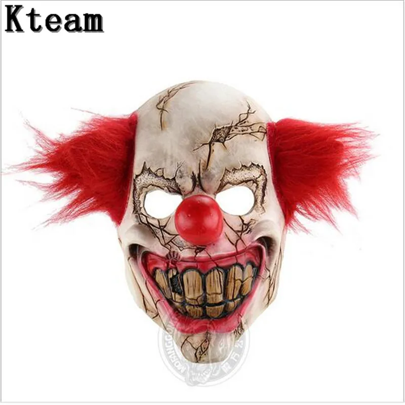 

2017 New Funny Halloween Party Cosplay Scary Joker Mask Movie Full Face Horror Costume Mask Clown Mask Theater Prop toys