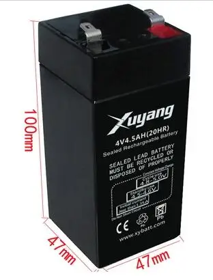 4V 4.5Ah lead acid battery VRLA rechargeable battery valve regulated lead acid batteies