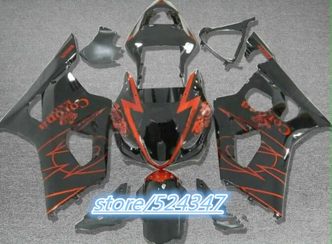 Injection Hey-orange black GSXR1000 03 04 K3 GSX-R1000 03-04 GSX R1000 GSXR 1000 2003 2004 2003-2004 ABS fairing for Suzuki