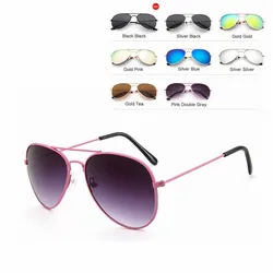 Lunettes de soleil d'aviation pour garçons et filles, lunettes de soleil pilote pour enfants, lunettes de soleil pour enfants, UV400