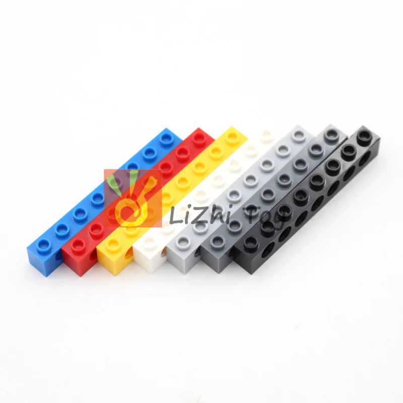 Lizhi Technology 3702 Brick 1x8 con foro mattoni spessi modello Building Blocks accessori compatibili particelle scienza meccanica