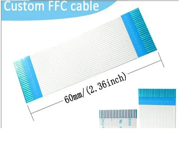 10 PCS FFC Flat Cable Flex Ribbon wire 24 PIN 0.8mm Pitch 9 cm Same Side AWM 2896 80C VW-1