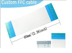 10 PCS FFC Flat Cable Flex Ribbon wire 24 PIN 0.8mm Pitch 9 cm Same Side AWM 2896 80C VW-1