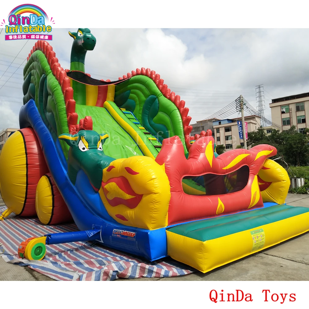 Tobogán inflable de grado comercial para niños, 11x6x7m, grande