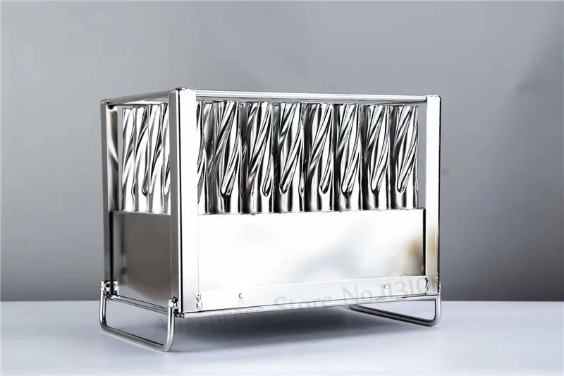 40Cells Ice Pop Mold Tornado Column Popsicle Mould 304 Stainless Steel Ice-lolly Moulds Great Summer DIY Tool