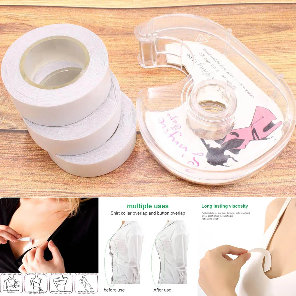 Double Sided Adhesive Stick Underwear Shoulder Straps Non-slip Stickers Invisible Anti-Slip Tape Waterproof Tape Intimates