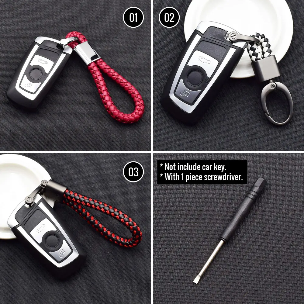 Chaveiro de couro e liga metálica para carro, suporte, corrente de chave de motocicleta, para lada vw golf 8 mk3 peugeot 407 seat bmw e90 e46