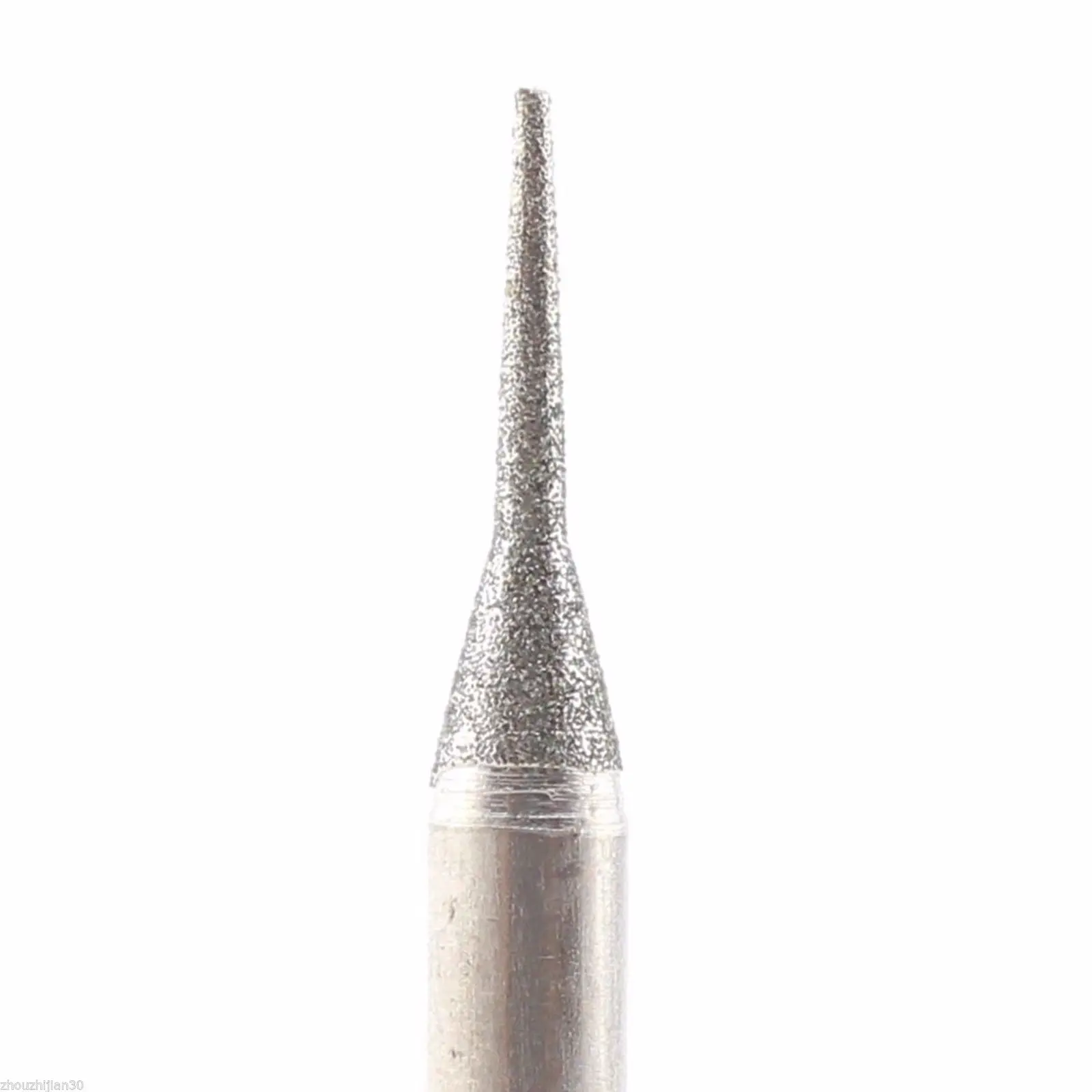 30Pcs 1mm Lapidary Diamond Grinding Needle Bits Mounted Tapered Point 10D6 Gem ILOVETOOL