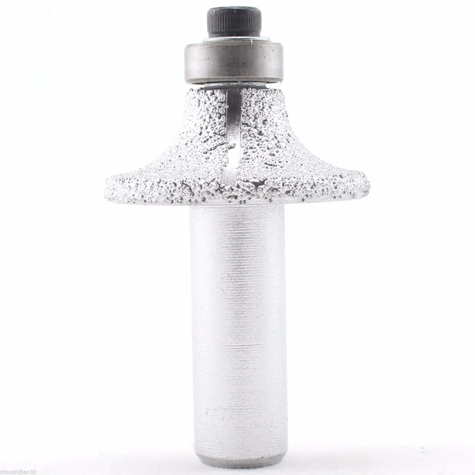 Bán Kính 10Mm 3/8 "Inch Kim Cương Chia Lửa Bằng Đồng Nguyên Hồ Sơ Bánh Xe Router Bit Bullnose Đá Cẩm Thạch ILOVETOOL