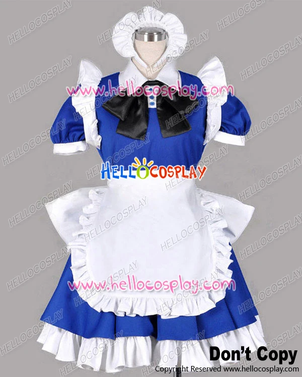 

Touhou Project Cosplay Sakuya Izayoi Blue Maid Dress Costume H008