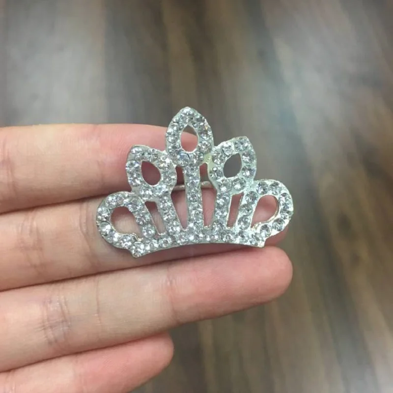 100pcs Wholesale High Quality Crown Rhinestone Jewelry Dress Buckle