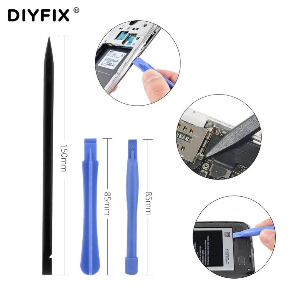 Набор ручных инструментов DIYFIX 11 в 1, инструмент для открывания и отвертки, набор мини-отверток для iPhone 4-X, iPad, Samsung, инструмент для ремонта телефонов