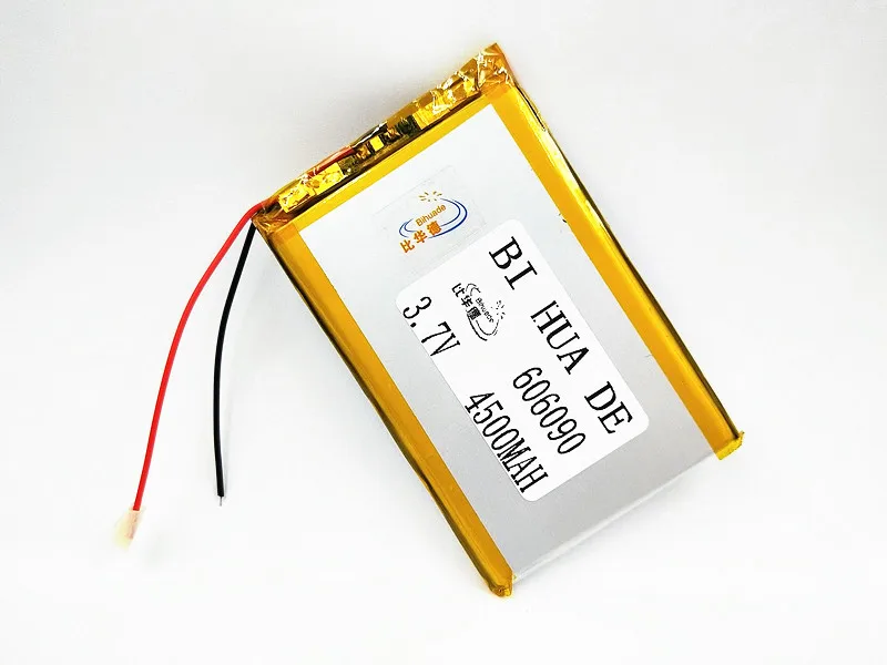 3.7v 606090 4500mAh polymer lithium battery li-ion rechargeable battery With PCB For GPS Tablet DVD PAD MID Camera Power Bank