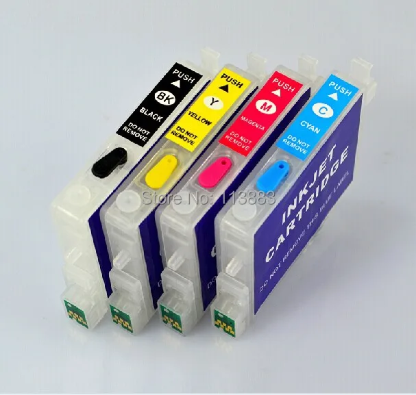 4 color T0631- T0634 Refillable ink cartridge for EPSON  STYLUS C67/C87/ CX3700/CX4100/CX4700  Printers Auto reset chip