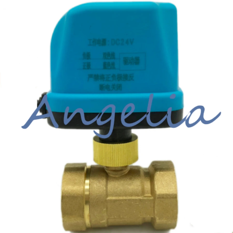 

DC12V/24V DN40 G11/2" BSP Brass 2 Way Motorized Ball Valve Electrical Actuator Valve Normally Open