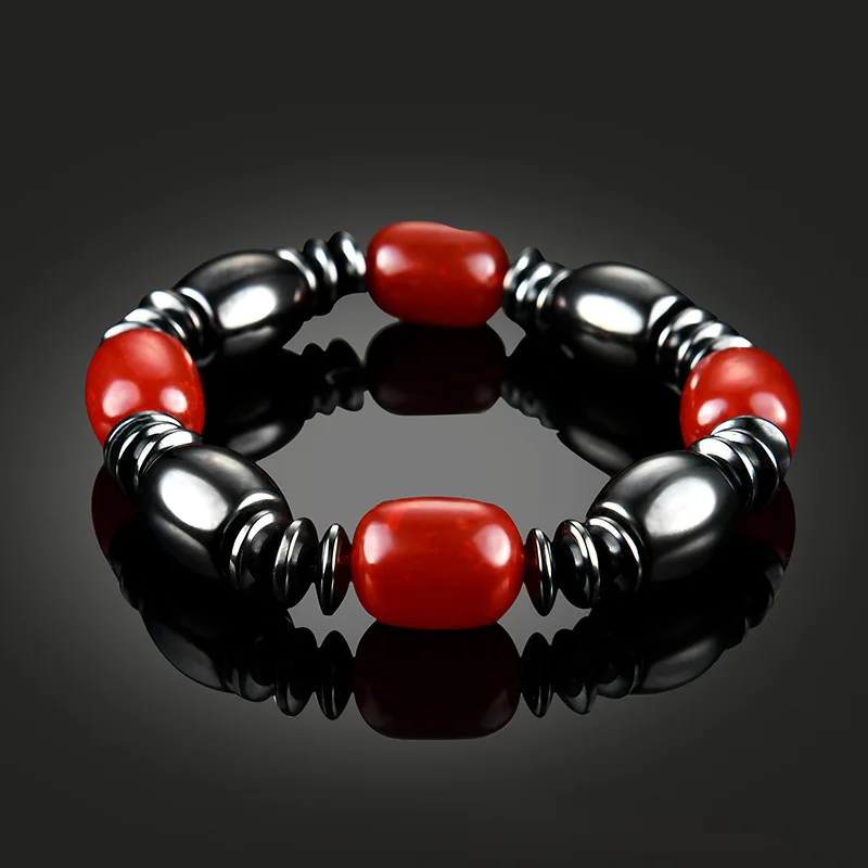 2024 New Trend  Healthy Energy Weight Loss Magnetic Therapy Hematite Tiger Eye String Bracelet Female Armbandjes Dames