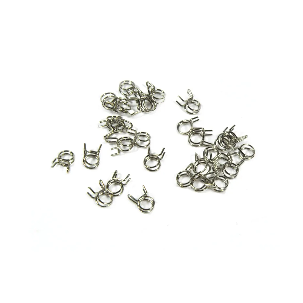 

10pcs Fuel Line Oil Air Tube Clamp Hose Spring Clip Fastener 6mm Fuel Connector For RC Fuel Model Accessories