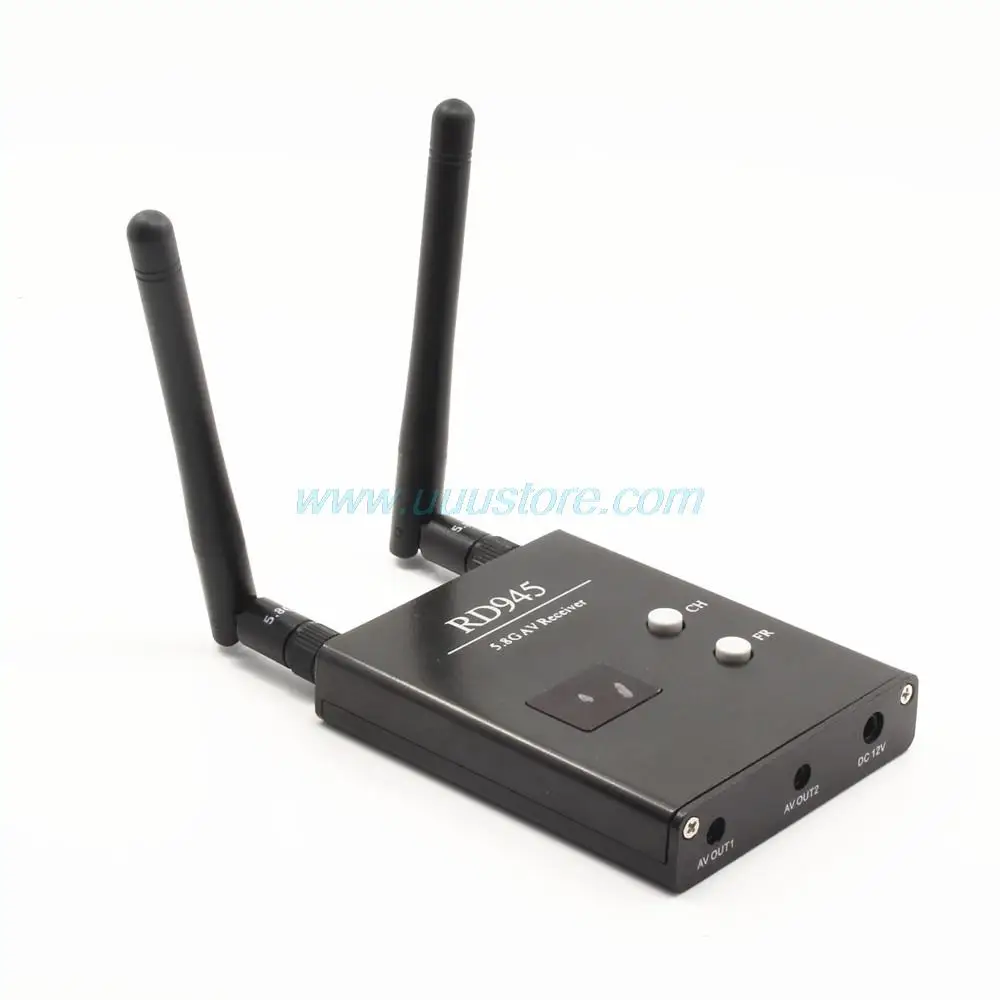 Wireless 5.8G 48CH RD945 Dual Diversity Receiver With A/V and Power Cables For FPV Racing Drone RC  Airplane Toys Part