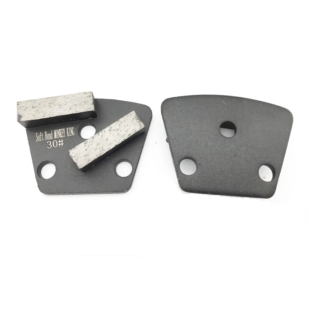 Disco de molienda de hormigón de diamante de unión de Metal trapezoidal de cambio rápido, placa de segmento de zapato, herramienta raspadora de Puck para amoladora de piso