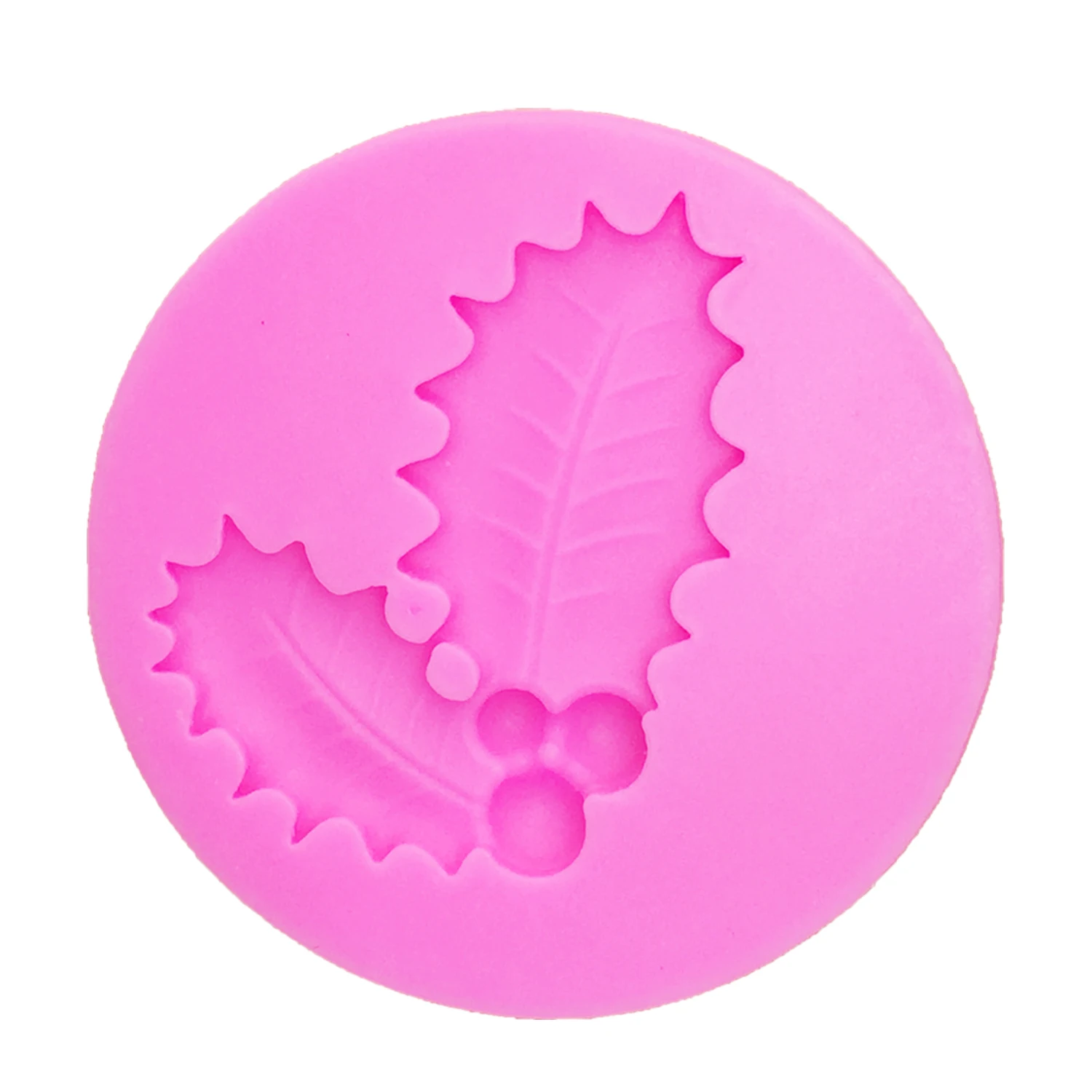 M1084 Christmas decoration 3D tree leaf molds Leavf silicone mold fondant cake decorating tools Leaves chocolate gumpaste mold