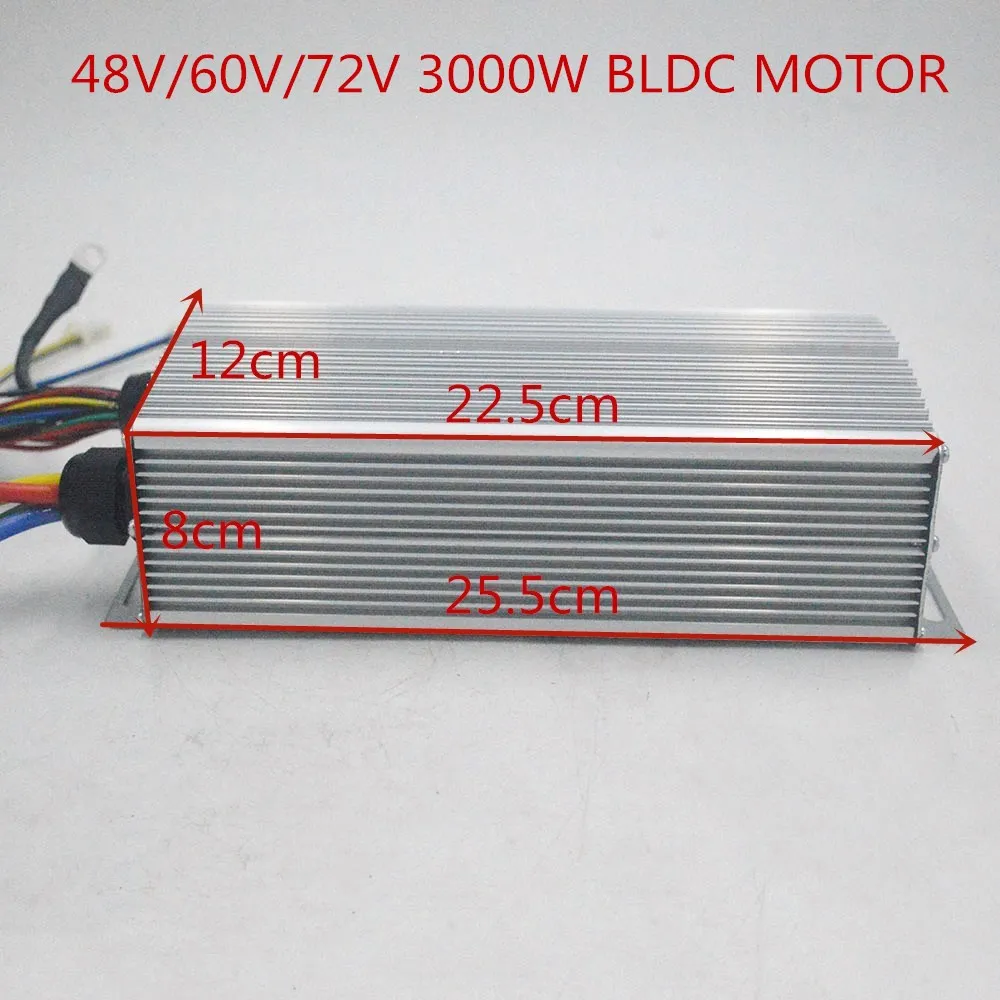 72V 3000W electric motor With BLDC Controller 3-speed throttle For Electric Scooter ebike E-Car Engine Motorcycle Part