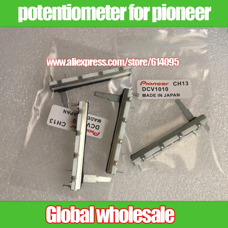 3 pçs slide potenciômetro para pioneer 300 500 600 700 800 fader b10kx2 para pioneer dj mixer