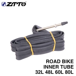 ZTTO 700c French Presta Schrader America Road Bike Inner Tube Bicycle tires A/V F/V Long Valve 32l 48l 60l 80l City Bike