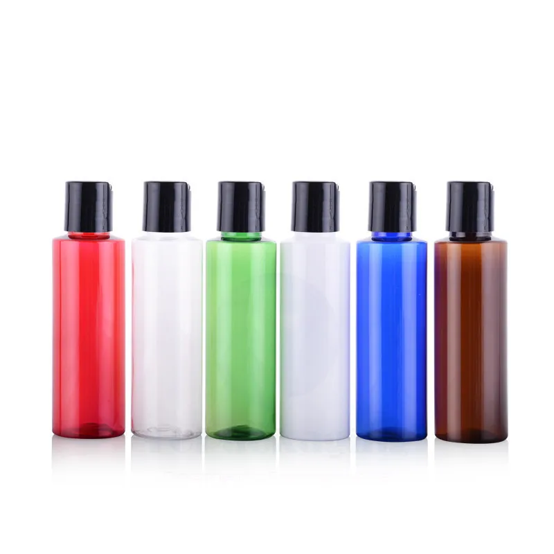 

50PCS*100ml Press Screw Cap Bottle Empty Plastic Cosmetic Container Small Sample Lotion Refillable Essential Oil Makeup Packing