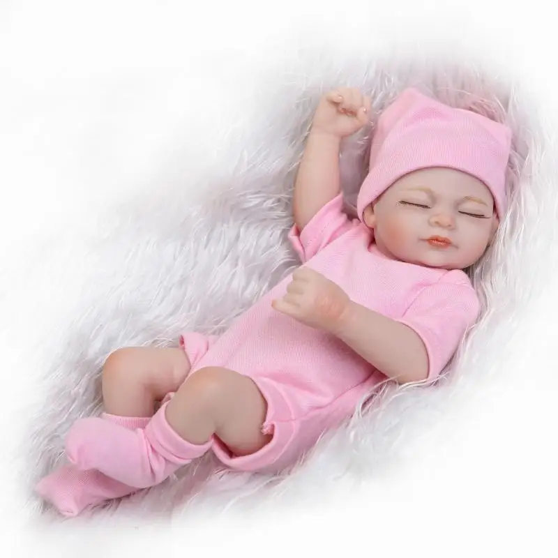 

10.2" 26cm Reborn Baby Dolls Vinyl Silicone Lifelike Alive Soft Babies Toddler Newborn Toy Kids Boy Girl Birthday Chirstmas Gift