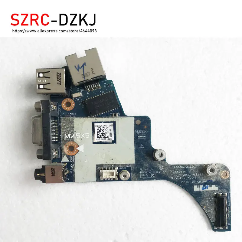 

Original For Dell E6420 Audio Ethernet USB VGA Port Board CN-0CYXNG 0CYXNG CYXNG PAL50 LS-6591P