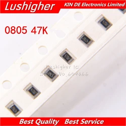 100 sztuk 0805 rezystor SMD 1% 47K Ohm 4702 473 47.0Kohm