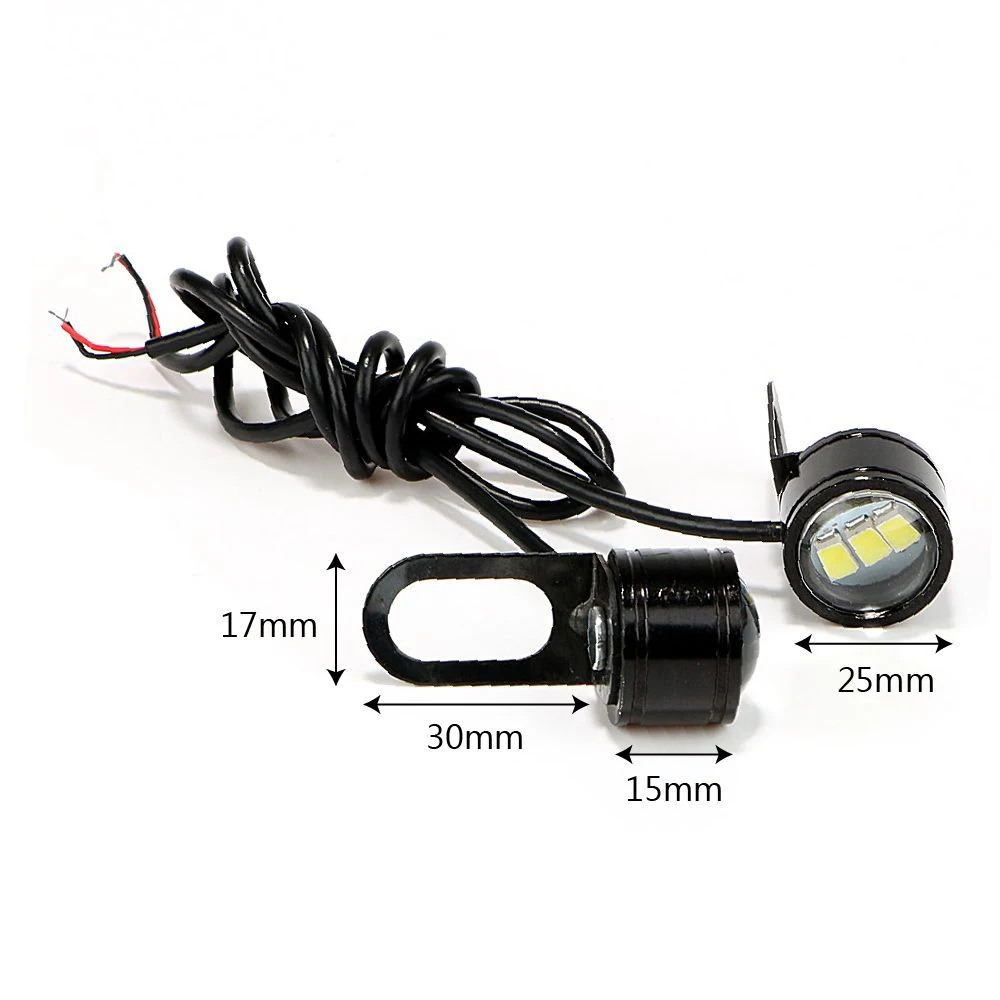 2Pcs/set Motorcycle Spotlights Lamp White LED Motorcycle Handlebar Spotlight Headlight Driving Light Motor Handlebar Spotlight