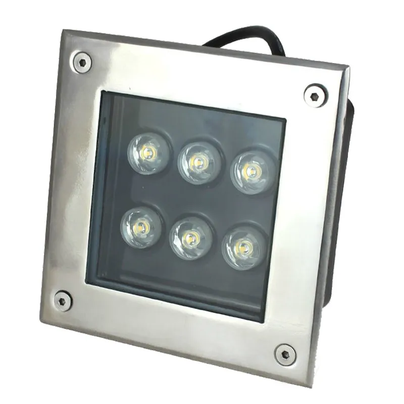 Square LED Underground Lights 4W 5W 6W 9W 12W 16W Warm Cold White LED Floor Lamps Outdoor Lighting AC85-265V/DC12V