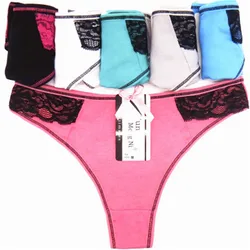 For 10-20T Girls Thongs Underwear Cotton Low Wasit Girl G String Thongs Teen Girl Panties T-back Cueca Infantil Child Thongs