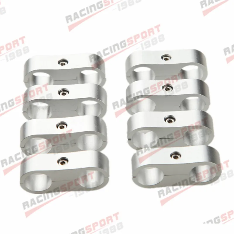 AN8 AN-8 8AN 15.9mm adaptor fitting pemisah selang bahan bakar Billet baru 8 buah