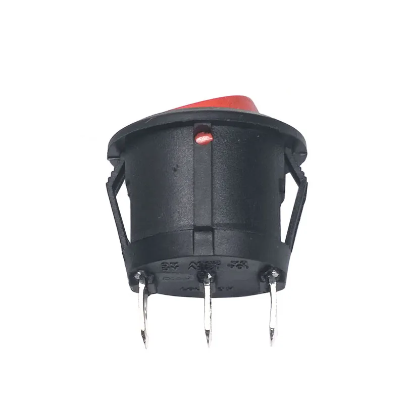 50 teile/los 2 farbe KCD1 105 23 MM 3Pin 250 V 6A Runde Boot Schalter Snap-in SPST AUF OFF Rocker Position