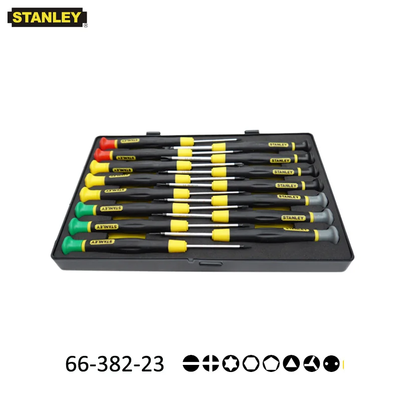 Imagem -03 - Stanley-precision Magnetic Micro Chave de Fenda Kit Torx Hex Tri Asa p5 Pentalobe y Shaped Chaves de Fenda 15 Pcs