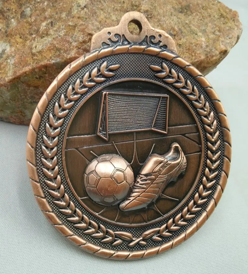 Voetbal School Sportmedaille Goud Zilver Beweging Gymnastiek Metaal Unisex Communicatievermogen/zelfvertrouwen Ontwikkelen 2021