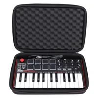 LTGEM Estuche rígido de transporte para Akai MPK Mini MK2/3 y MPK Mini Play/m vave smk 25 Bolsa de almacenamiento para controlador de teclado MIDI (solo estuche)