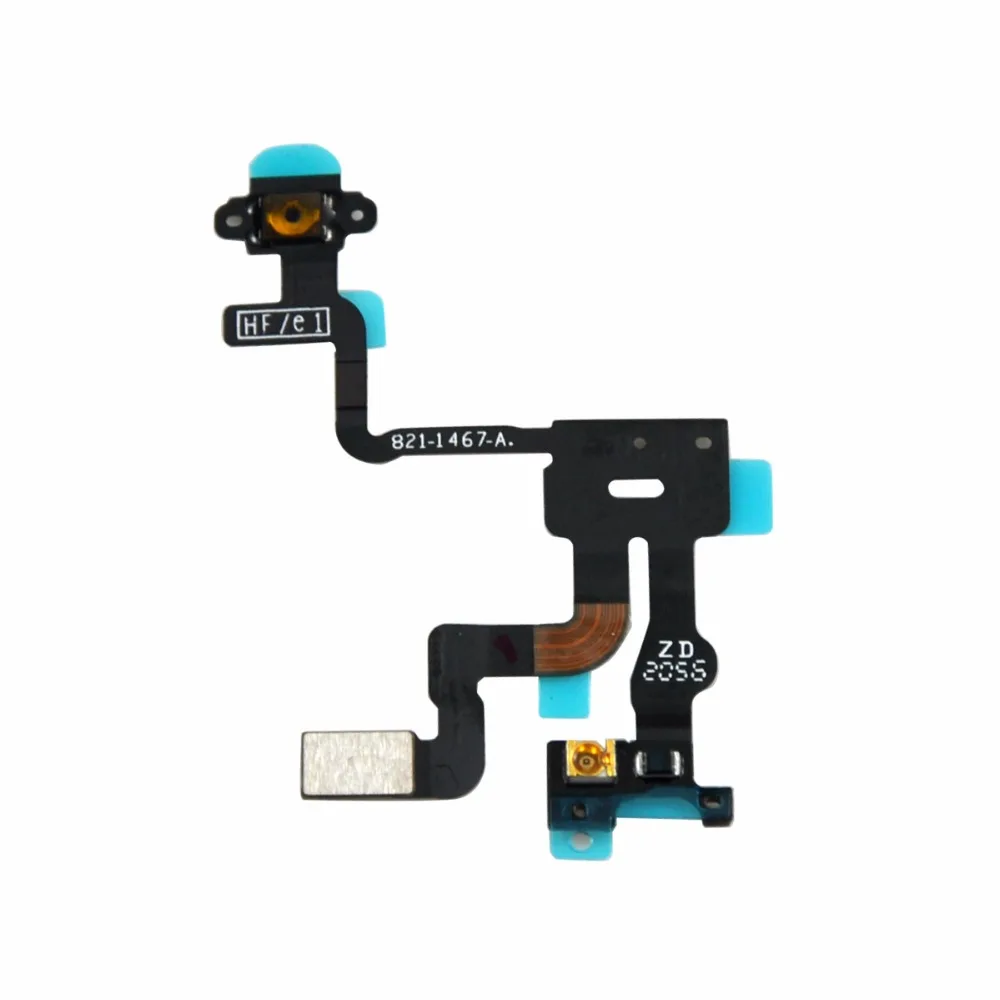 For Iphone 4S Power Button Flex Cable Ribbon Light Sensor Power Switch On / Off Replacement for Ihone 4S Flex Cable