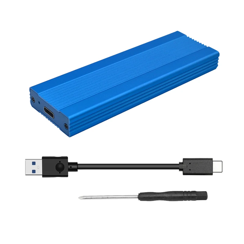 H1111Z Box e Alloggiamenti per HDD M.2 SSD Enclosure Caso M.2 a USB Adattatore M.2 SSD NVME PCIE USB3.1 Tipo C Hard Disk Esterno disco Della Cassa Della Scatola