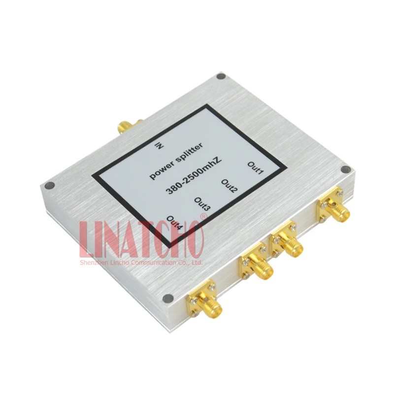 4 Way Micro strip Power Splitter 800-2500MHz Signal Booster Repeater Divider SMA female connector