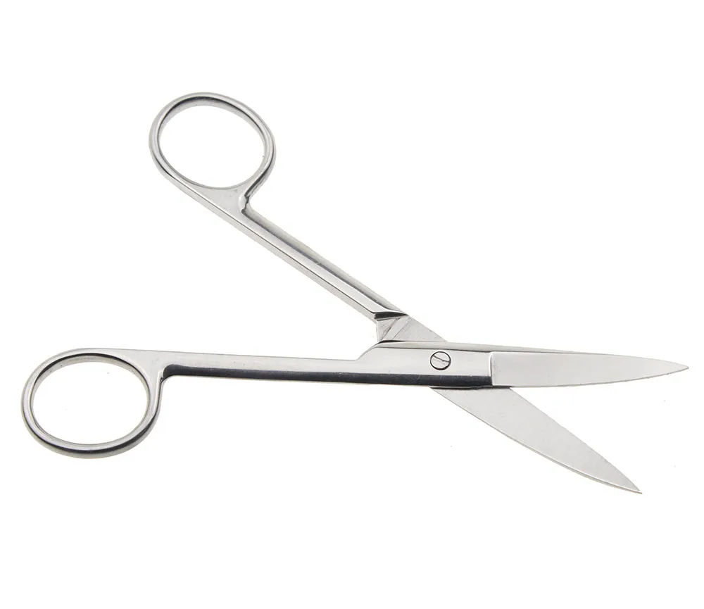 14cm Stainless steel Surgical Straight Bend tip medical Household scissors