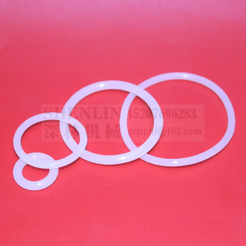 Silicone Oring of Piston Flat Gasket of Disk Connector Wihte Food grade Seal Ring SHENLIN Filling Machine Accessory kit