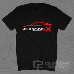 New Civic X 10 Generation Fc Type R T-Shirt Good Quality Cotton T Shirt Men and Men O-Neck Casual Print T Shirt Business