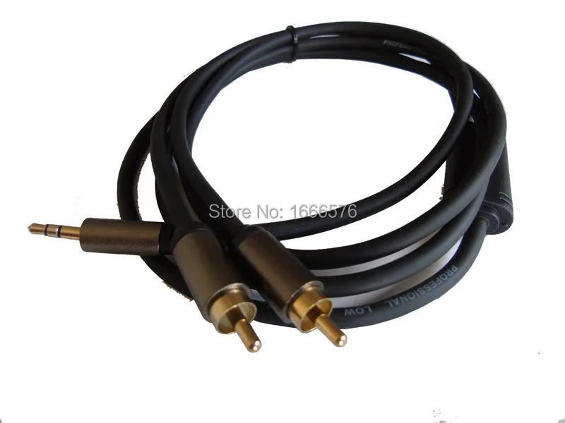 

KL High Quality 3M/10ft Stereo AUX Cable extension 1/8'' Jack DC 3.5mm male to 2 RCA male