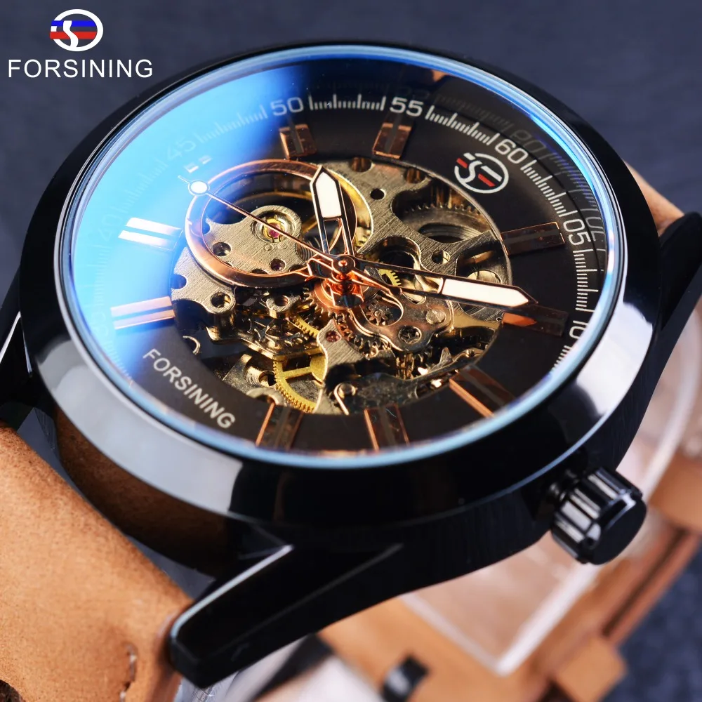 Forsining 2017 Casual Sport Series Waterproof Automatic Men Wrist Watch Top Brand Luxury Mechanical Military Skeleton Watches