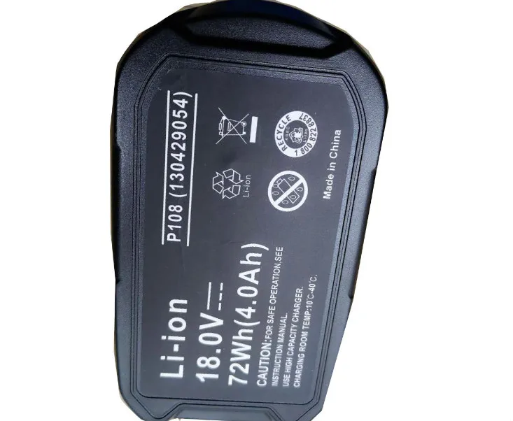 Batterie de remplacement pour RYOBI, 18V, 4000mah, pour modèles P108, BPL-1815, BPL-1820G, BPL18151, BPL1820, P102, P103, P104, P105, P106, P107