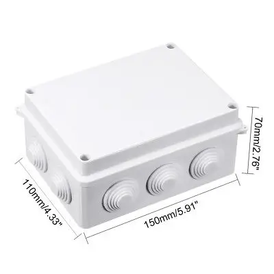 5.91 "x 4.33" x 2.76 "ABS Junction Box Universele Project Behuizing Wit